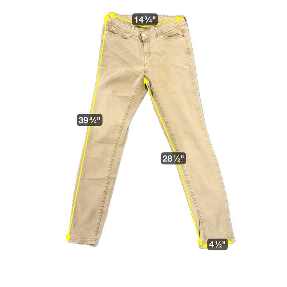 Women's Ellen Tracy Jeans Refined Mid Rise Skinny Size 6 Olive Green - Picture 3 of 10